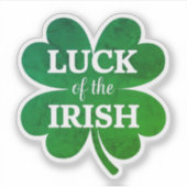 Irish Four Leaf Clover Sticker (Voorkant)