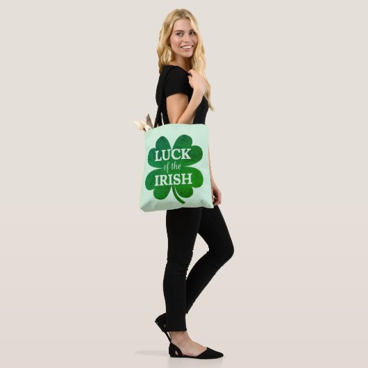 Irish Four Leaf Clover Tote Bag (Op model)