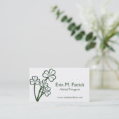 Irish Four Shamrock Plant Visitekaartjes (Staand voorkant)