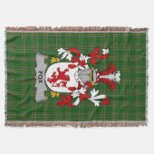 Irish Fox Coat of Arms Family Crest Ireland Deken (Voorkant)