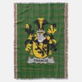 Irish Francis Coat of Arms Family Crest Ireland Deken