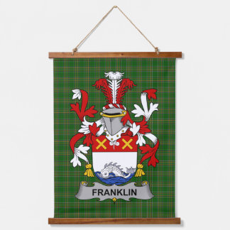 Irish Franklin Coat of Arms Family Crest Hangend Wandkleed