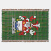 Irish Franklin Coat of Arms Family Crest Ireland Deken (Voorkant)