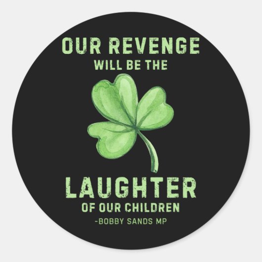 Irish Freedom Bob1 Ronde Sticker (Voorkant)