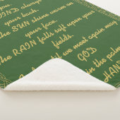 Irish Friends Blessing Sherpa Deken (3/4)