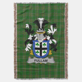 Irish Fullam Coat of Arms Family Crest Ireland Deken