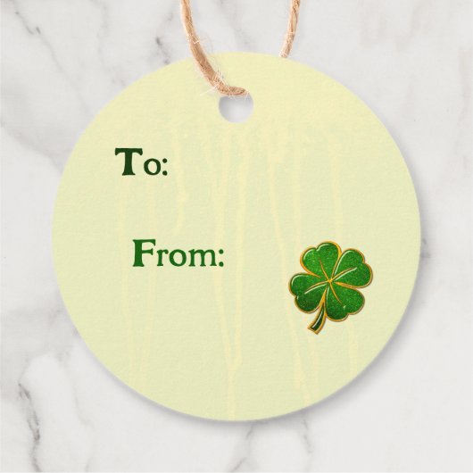 Irish Fun 3D Whimsey 2 Bedankjes Labels (Achterkant)