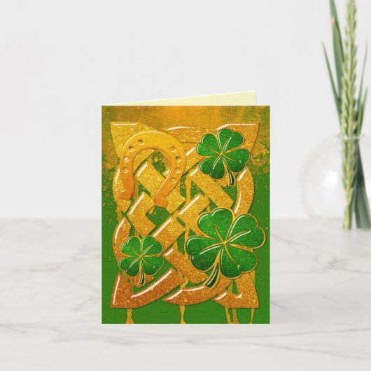 Irish Fun 3D Whimsey BLANK Briefpapier 2 Notitiekaartje (Voorkant)