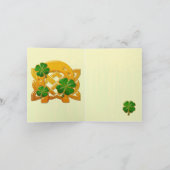 Irish Fun 3D Whimsey BLANK Briefpapier 2 Notitiekaartje (Binnen)