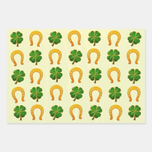 Irish Fun 3D Whimsey Inpakpapier Vel (Voorkant)