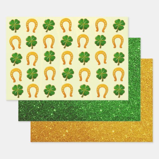 Irish Fun 3D Whimsey Inpakpapier Vel (Set)