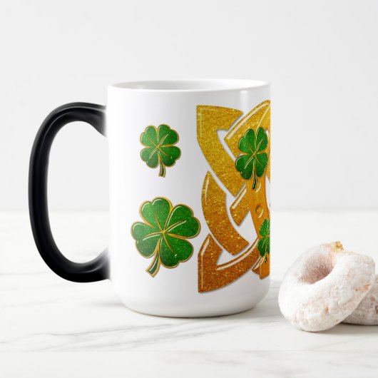Irish Fun 3D Whimsey Magische Mok (Met donut)