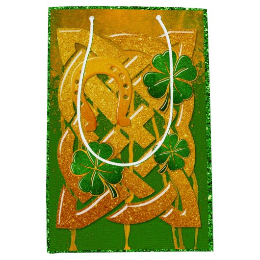 Irish Fun 3D Whimsey Medium Cadeauzakje (Voorkant)
