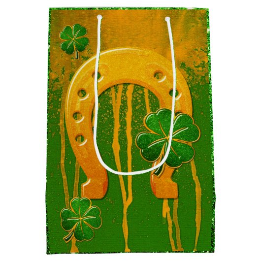 Irish Fun 3D Whimsey Medium Cadeauzakje (Achterkant)