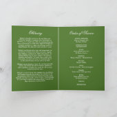 Irish Funeral Obituary Order of Service Clover Pro Programma (Binnen)