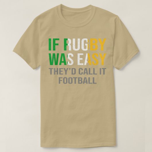 Irish Funny Rugby Tshirt _ Ireland Rugby _ St Patr (Design voorkant)