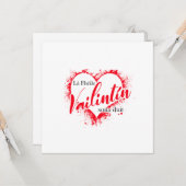 Irish Gaeilge Valentijnsdag Kaart (Voorkant / Achterkant in situ)
