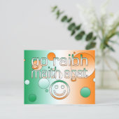 Irish Gaelic Gifts Dankuwel / Go Raibh Maith Agat Briefkaart (Staand voorkant)