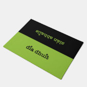 Irish Gaelic Hallo en Goodbye Deurmat (Schuin)