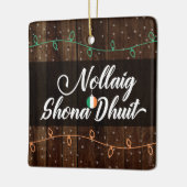 Irish Gaelic Merry Kerstmis Nollaig Shona Dhuit Keramisch Ornament (Links)