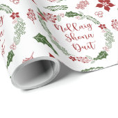 Irish Gaelic Merry Kerstmis Nollaig shona duit Cadeaupapier (Rol Hoek)