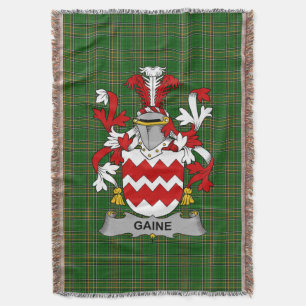 Irish Gaine of Gainey Coat of Arms Family Crest I Deken