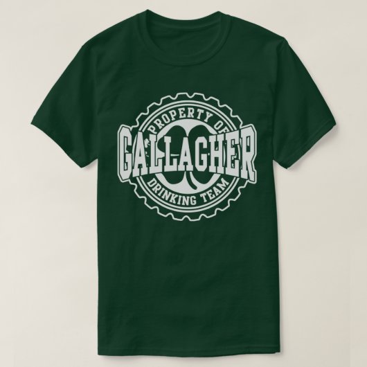 Irish Gallagher Drink team St Patricks Day T-shirt (Design voorkant)