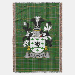 Irish Gallagher or O_Gallagher Coat of Arms Family Deken