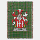 Irish Galvin of O_Galvin Wapen van de familie Cres Deken (Voorkant Verticaal)