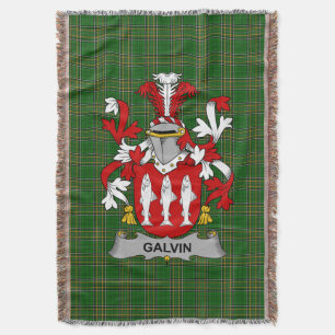Irish Galvin of O_Galvin Wapen van de familie Cres Deken