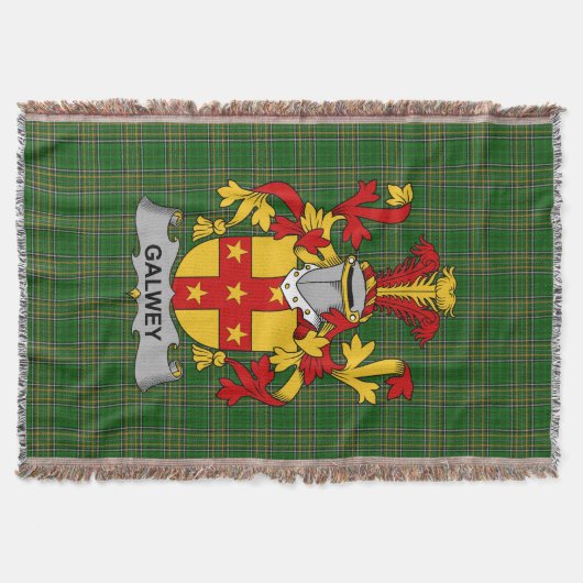 Irish Galwey Coat of Arms Family Crest Ireland Deken (Voorkant)