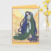 Irish Geisha Kaart (Gele Bloem)