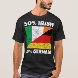 Irish German Flag Shamrock St Patrick Day T-shirt