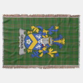 Irish Gervais Coat of Arms Family Crest Ireland Deken (Voorkant)