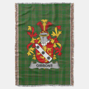 Irish Gibbons of McGibbons wapenschild Familie Aut Deken