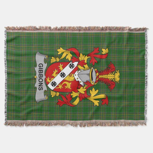 Irish Gibbons of McGibbons wapenschild Familie Aut Deken (Voorkant)