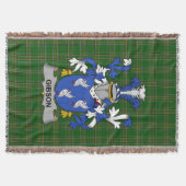 Irish Gibson Coat of Arms Family Crest Ireland Deken (Voorkant)