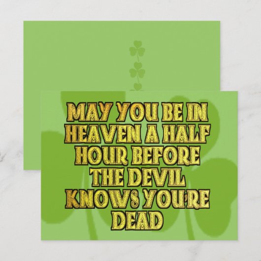 Irish Gifts Briefkaart (Voorkant / Achterkant)