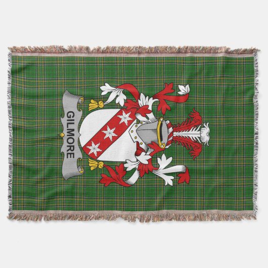 Irish Gilmore Coat of Arms Family Crest Ireland Deken (Voorkant)
