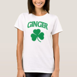 Irish Ginger Shamrock T-shirt