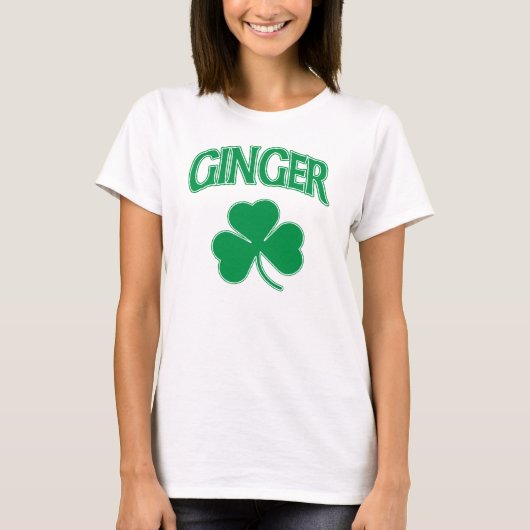 Irish Ginger Shamrock T-shirt (Voorkant)