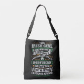 Irish Girl Attitude Crossbody purse Tas (Achterkant)