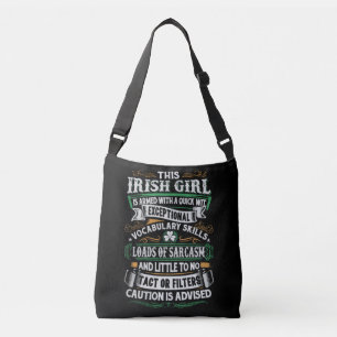 Irish Girl Attitude Crossbody purse Tas