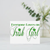 Irish Girl Briefkaart (Staand voorkant)