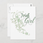 Irish Girl Briefkaart (Voorkant / Achterkant)