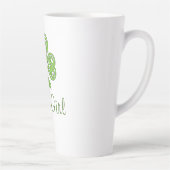 Irish Girl Celtic Clover Latte Mok (Rechts)