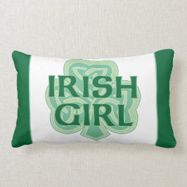 Irish Girl Celtic Knot Shamrock Kussen