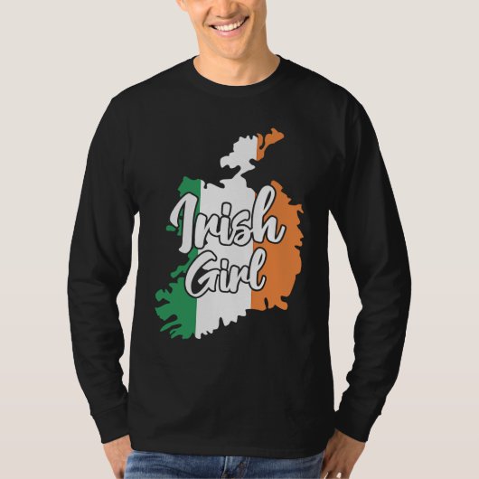 Irish Girl Cute Ireland T-shirt (Voorkant)