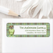 Irish Girl Doll St. Patrick's Address Label 2 (Insitu)