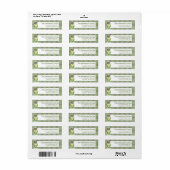 Irish Girl Doll St. Patrick's Address Label 2 (Full Sheet)